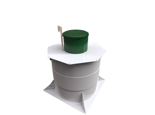 Станция биологической очистки Коло Веси Kolo Vesi 10 прин/ 2000 л. в сутки / до 11 чел. / принудительный сброс (1750x1750x2081см;192кг;) - арт.560166