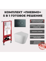 Инсталляция пневматическая с подвесным унитазом MONEY