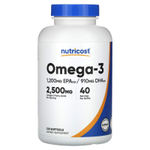 Nutricost, омега-3, 120 капсул