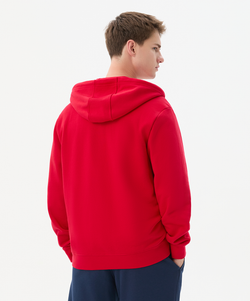 Флисовое худи на молнии ESSENTIAL Cotton Fleece FZ Hoodie, красный