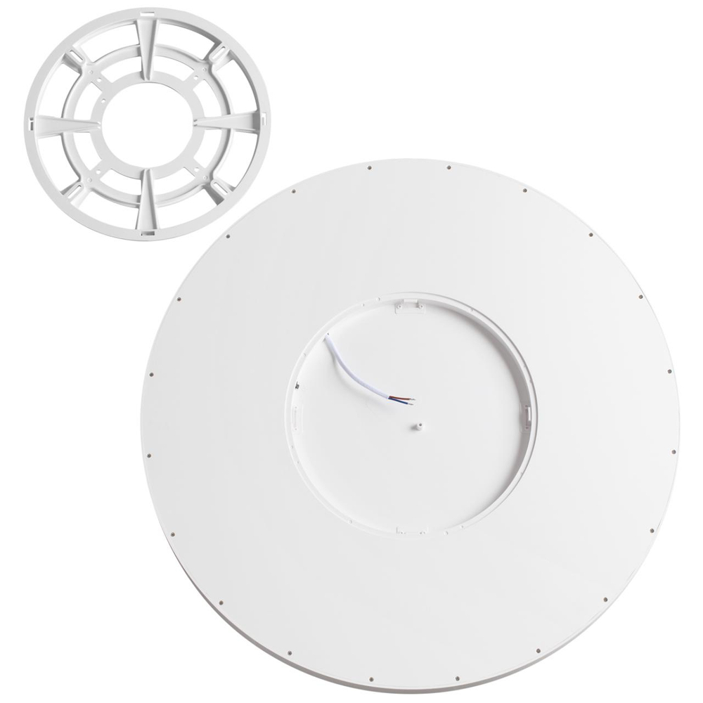 7659/48L MITRA LED SN 551 Светильник пластик/белый LED 48Вт 3000/4000K D600 IP40 ALFA WHITE