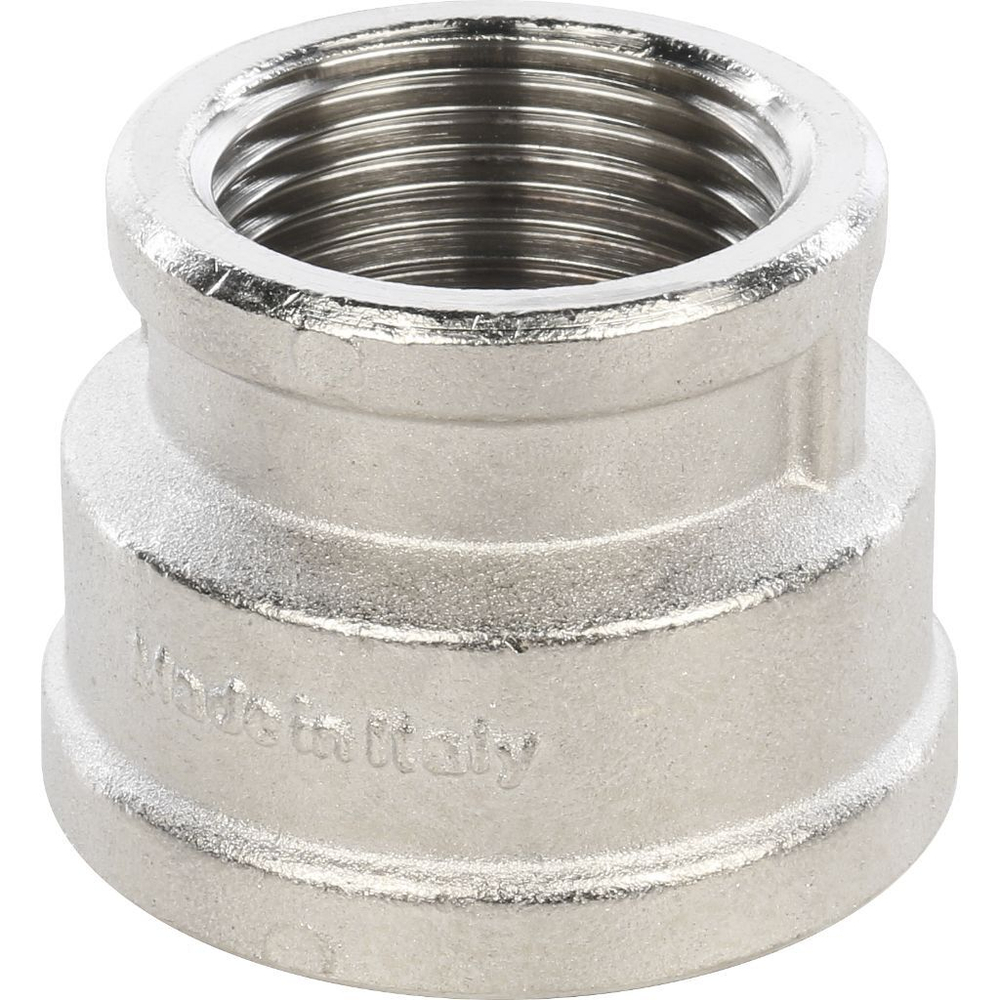 Муфта переходная никелированная внутренняя резьба Stout 1* x 3/8*