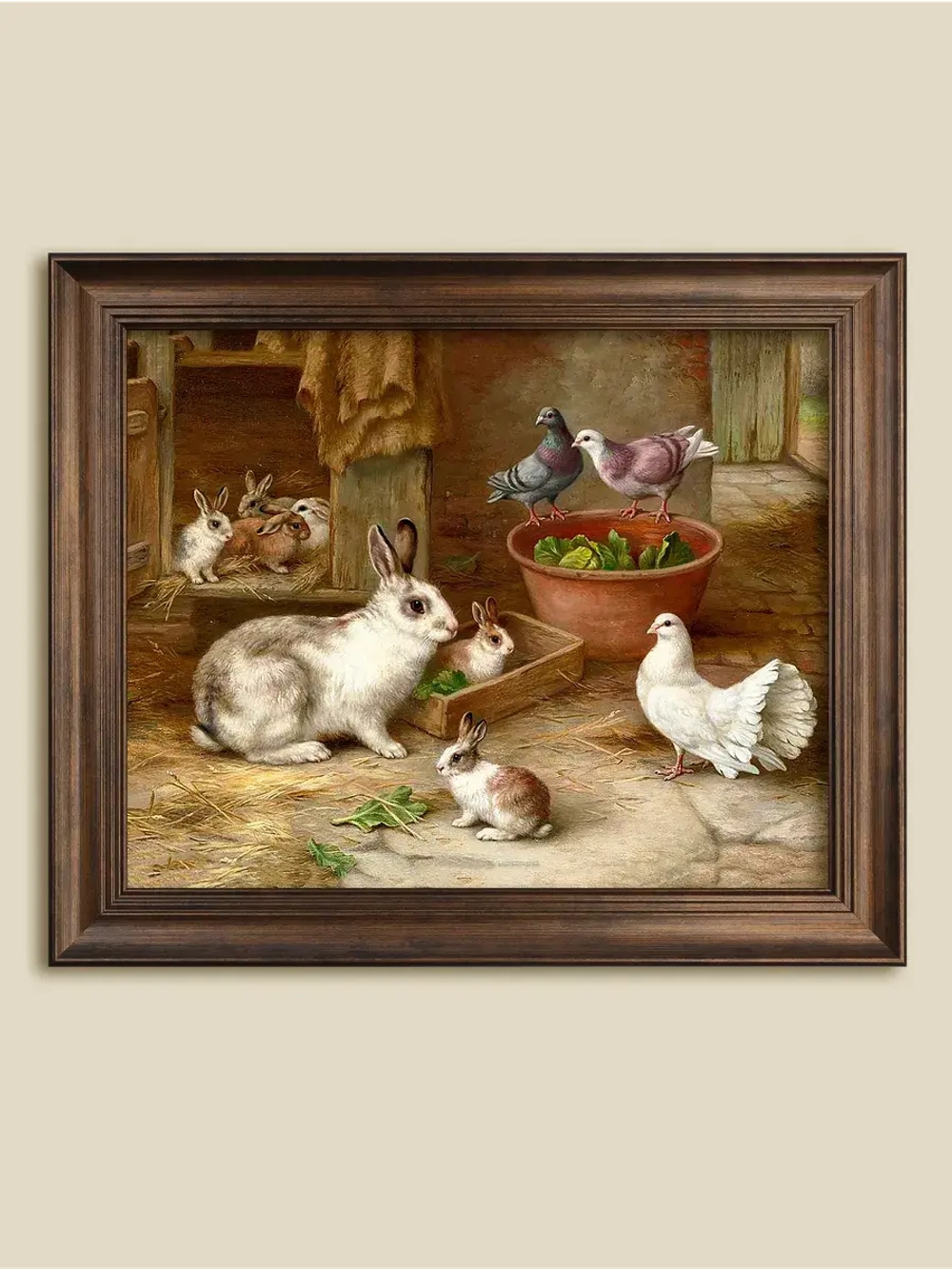 Картина интерьерная на холсте в раме 29*35 см