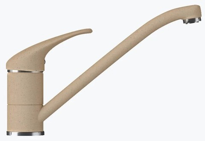 Смеситель НИЗКИЙ КРАН ЭКО бежевый №27