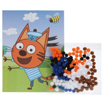 Аппликация из помпонов 17х23см. "Три кота. Коржик "в пакет 201-TC2 (Мультиарт)