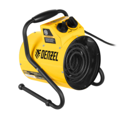 Тепловая пушка SFH-5000, 230 В, 260 м3/ч, вентилятор 3 режима, 3000/4500 Вт Denzel