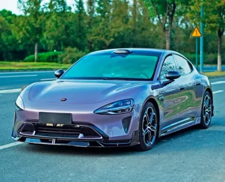 Обвес для Xiaomi SU7 2024+ Ксяоми губа боковые юбки задний диффузор спойлер