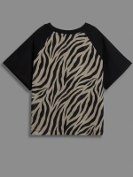 Хлопковая детская футболка с принтом зебры