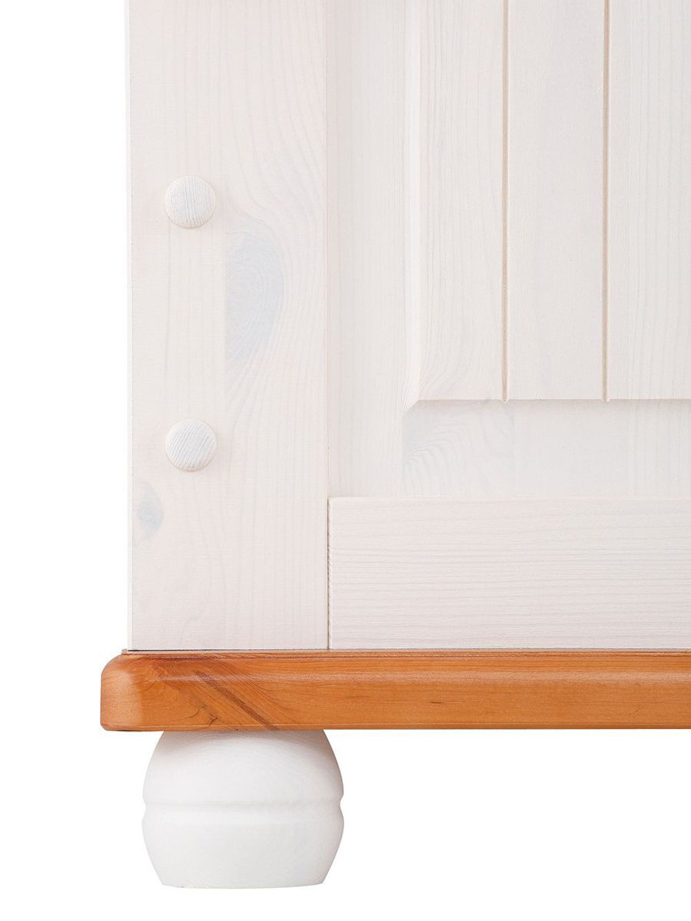 Кровать 180х200 Адель, белый/черри