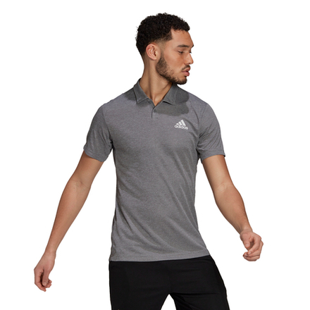 Теннисное поло Adidas HEAT.RDY Polo M - grey three/white