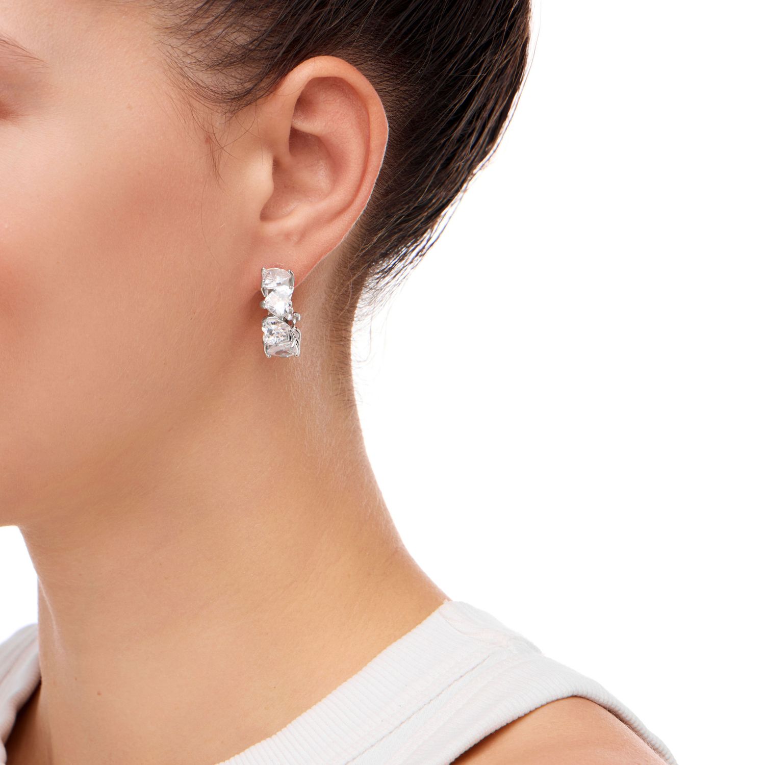 Серьги Dazzle Heart Earrings – Silver