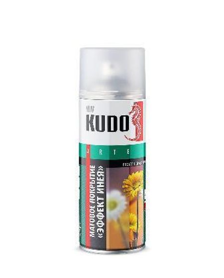 Декор.покрытие для стекла Эффект инея аэрозоль 520мл Kudo KU-9031