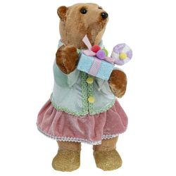 GAEM Украшение новогоднее "Медвежонок", L12 W17 H30 см, 2в.