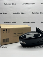 Зеркало боковое заднего вида в сборе правое электрическое Поло/Рапид VAG ОРИГИНАЛ. 5JB857502M C9X