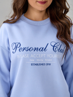 Толстовка Кис-090/голубой-п