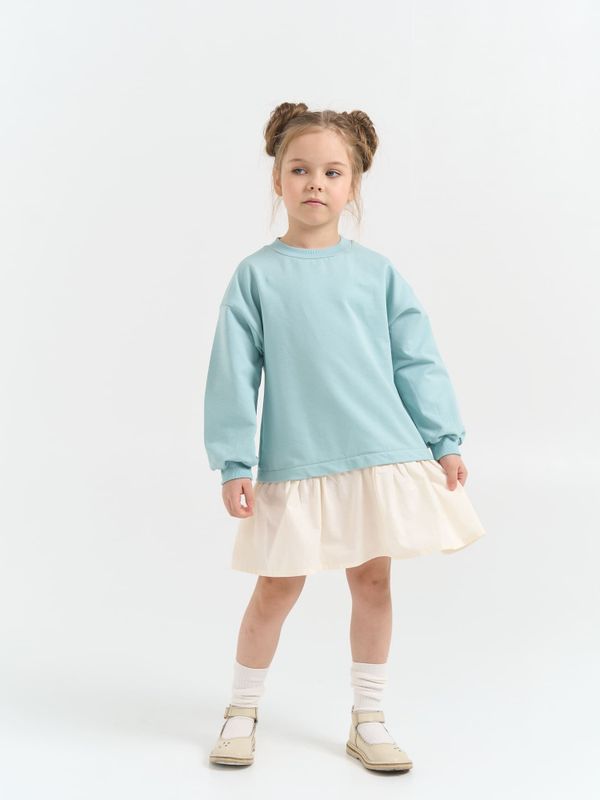 Платье с хлопковой юбкой 