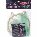 Украшение-оберег «Ловец Снов-Dream» 13*50см цвет нежно-зеленый, с подсветкой