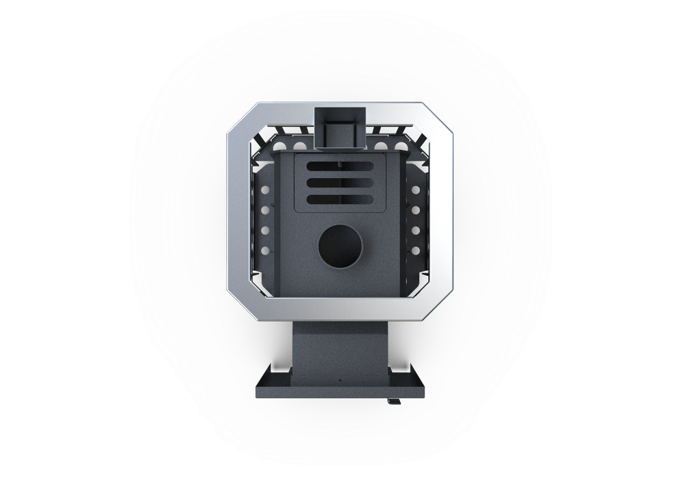 Банная печь Душа- 15 Сетка Высечка Закрытая Каменка