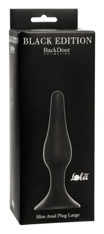 Анальная пробка Slim Anal Plug Large Black 4205-01Lola