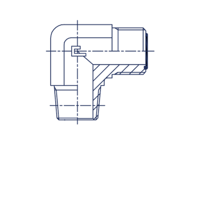 Штуцер FC90 D12 ORFS 13/16 - NPTF 3/8