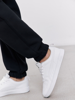 Брюки женские с начесом (темно-серый)