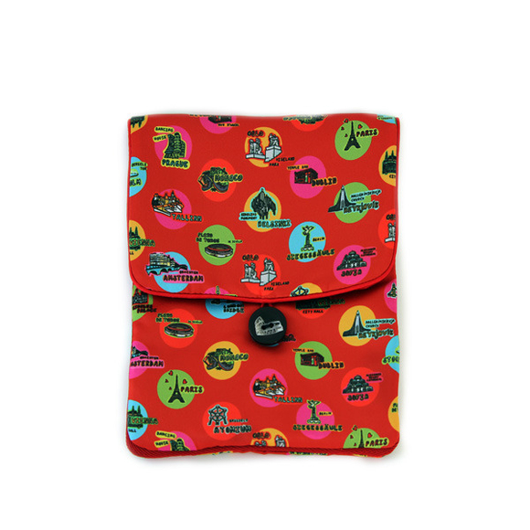 Мягкий чехол для планшетов и небольших ноутбуков "Галопом по Европе"