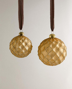 ZARA HOME ЕЛОЧНЫЙ ШАР, ЗОЛОТИСТЫЙ