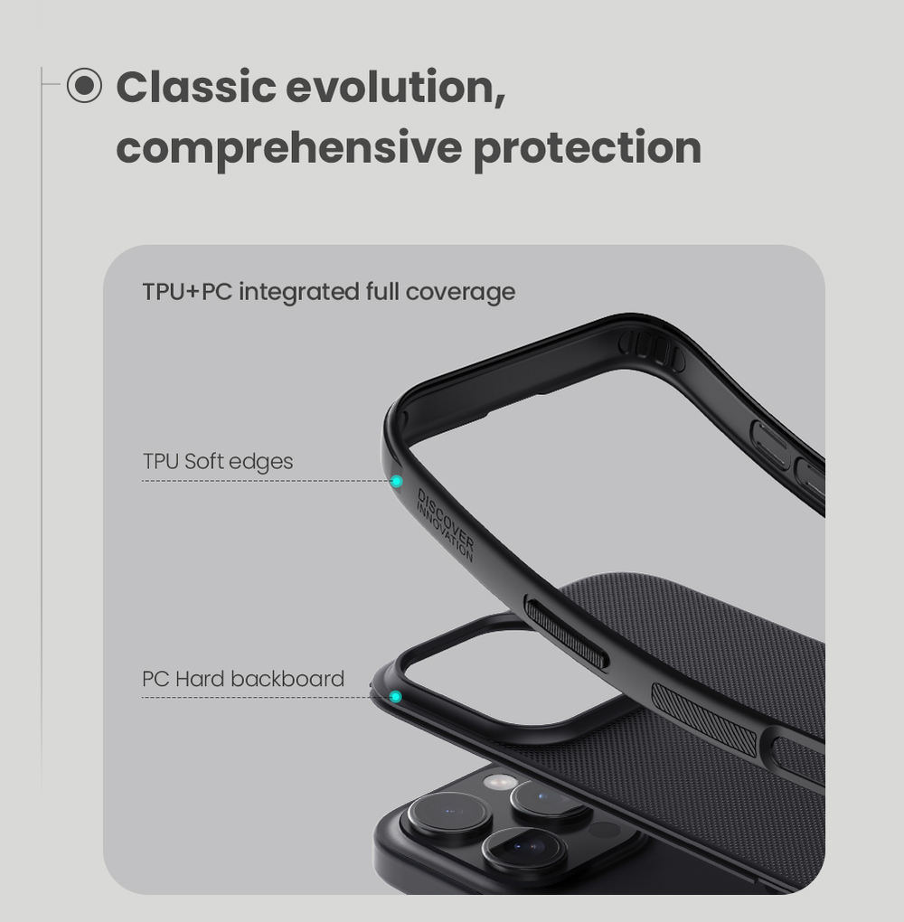Чехол от Nillkin c поддержкой беспроводной зарядки MagSafe для iPhone 16 Pro Max, серия Super Frosted Shield Pro Magnetic Case