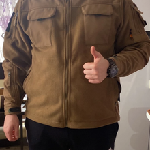 Тактическая куртка флисовая 7.26 Песок