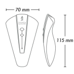 Черный клиторальный вибростимулятор 11,5см Shunga OBI SH-OBI-104