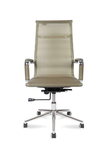 Кресло офисное Норден / Хельмут / (bronze) сталь + хром / бронзовая сетка