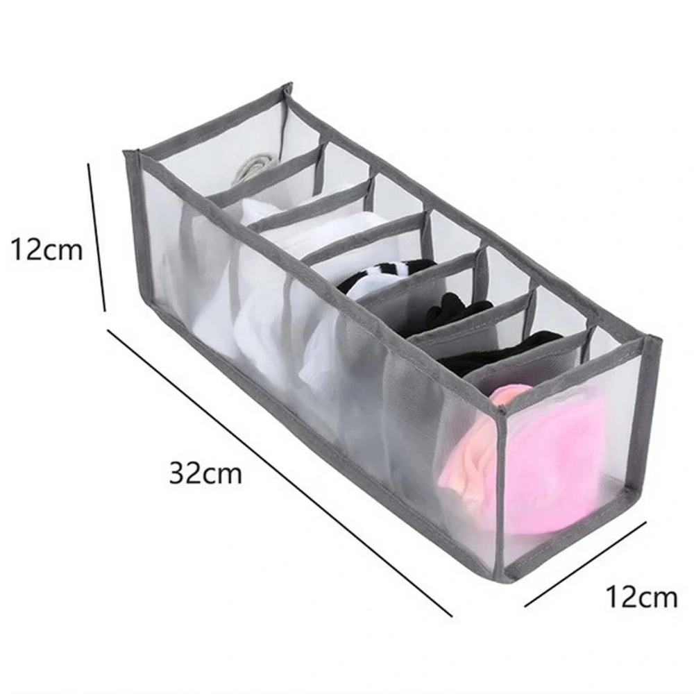 Органайзер - чехол для хранения вещей «ИДЕЯДОМА», цвет серый, 7 секций, 32*12*12см✦