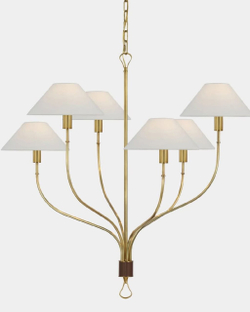 Абажурная люстра из латуни и бра ✨