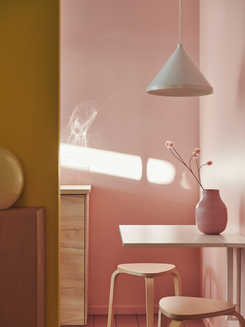 Стол откидной IKEA NORBERG (НОРБЕРГ), Белый, 74x60 см