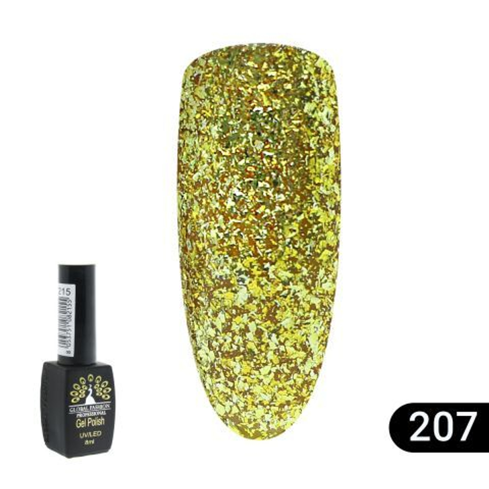 Гель лак BLACK ELITE 207, Global Fashion 8 мл