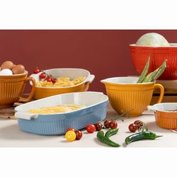 Блюдо для запекания Soft Ripples, 35,9х23,3 см, карамельное