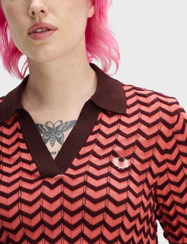 Джемпер-поло FRED PERRY Pointelle Knitted Shirt