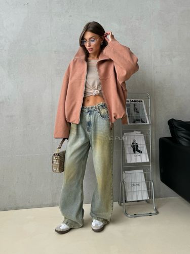 Широкие хлопковые джинсы-трансформеры