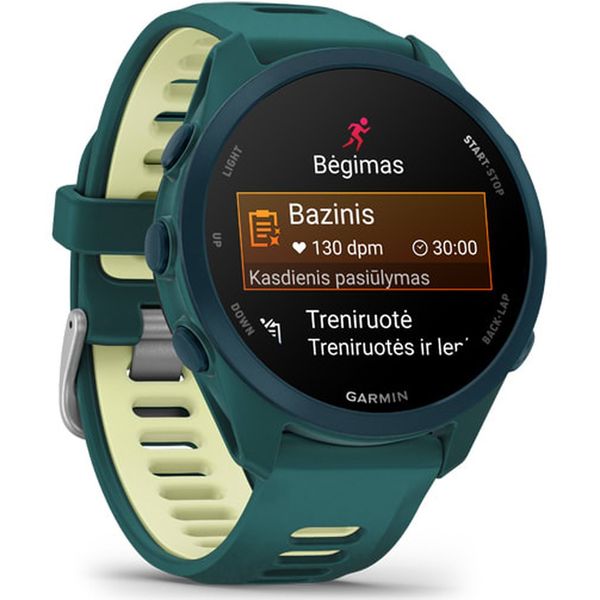Умные часы Garmin Forerunner 170 Music, Бирюзовый | Teal Green/Citron (010-03920-12 | 010-03920-54)