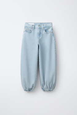 ZARA ДЖИНСЫ БОМБАЧИ, СИНИЙ