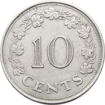 10 центов 1972 Мальта