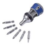 МАСТАК (049-7B) Реверсивная отвертка с битами 7 в 1