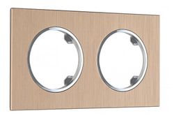 Рамка на 2 поста Arte Milano am-502.11 502.11-2.shampan