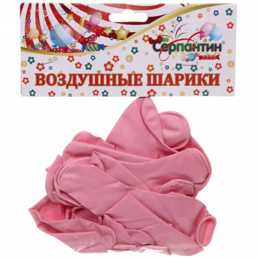 Воздушные шары»Сердце» 10»/25 см (набор 15 шт), розовый