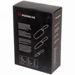 Набор ножей «DrowCook» 7предметов (3ножа+ножницы+овощечистка+доска+подставка) мятный