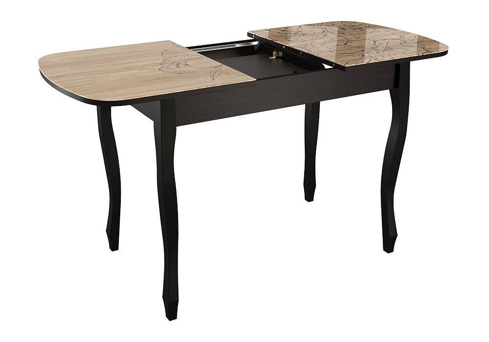 Стол Экстра 2 100(130)х60х75 венге / капучино раздвижной