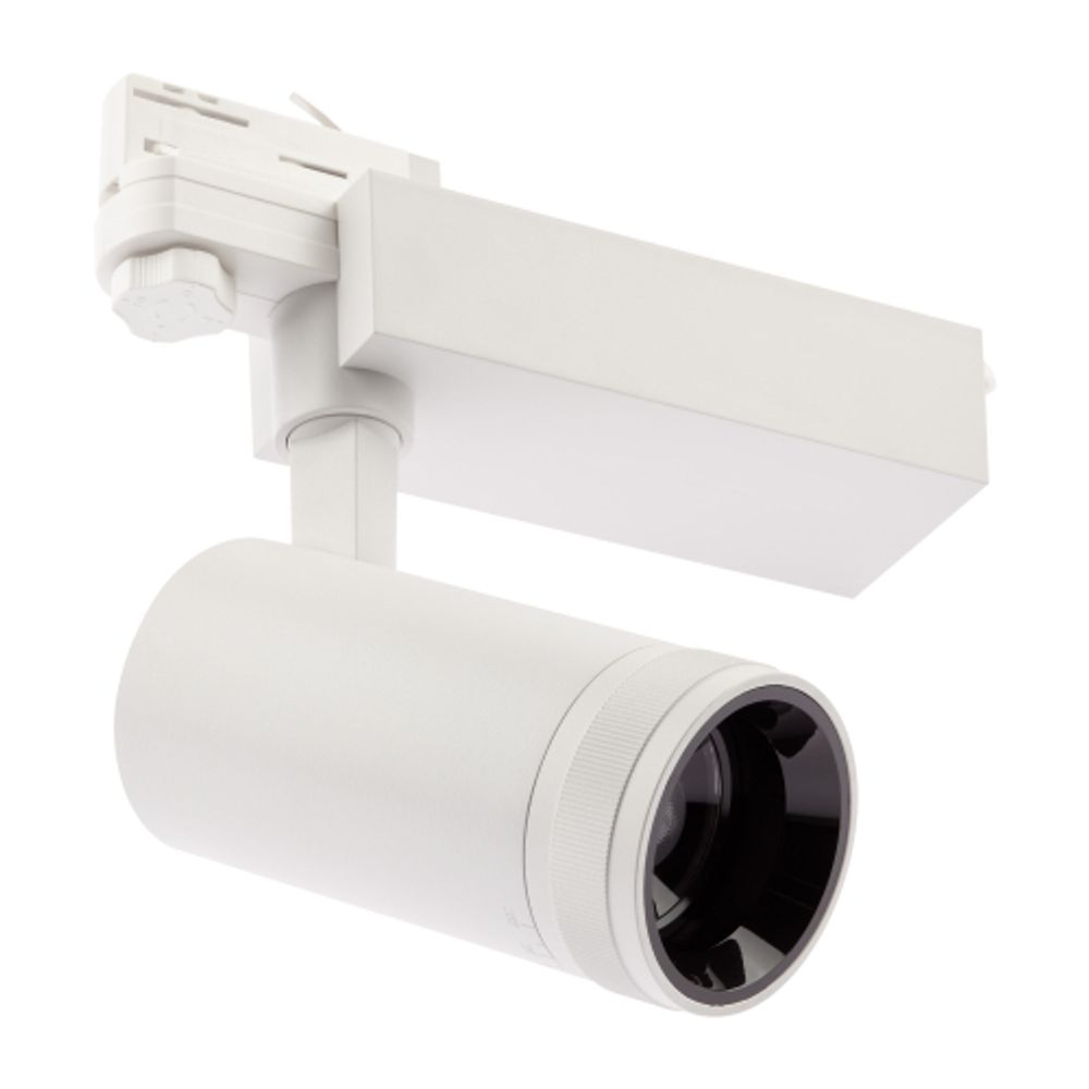 Трековый светильник трехфазный ЭРА STR-30-99-40K-W30 регулируемый луч 4000K белый