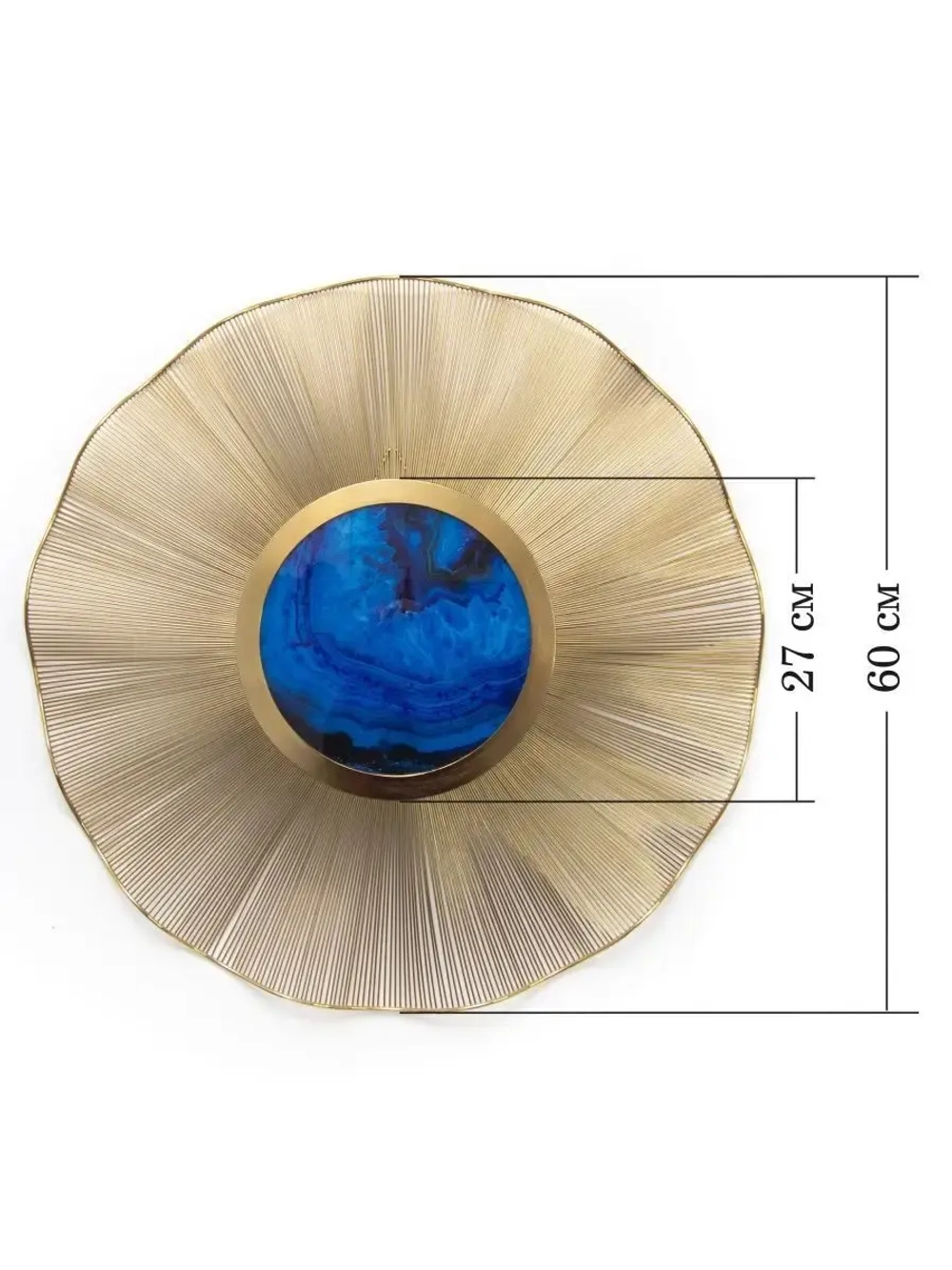 Металлический декор "Голубая планета"