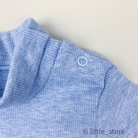 Боди-водолазка Голубой меланж