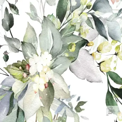 Фотообои на стену флизелиновые 3d 400х270 Листья. 3д фото обои для кухни моющиеся виниловые, интерьерное покрытие 3d эффект в спальню, декор для дома